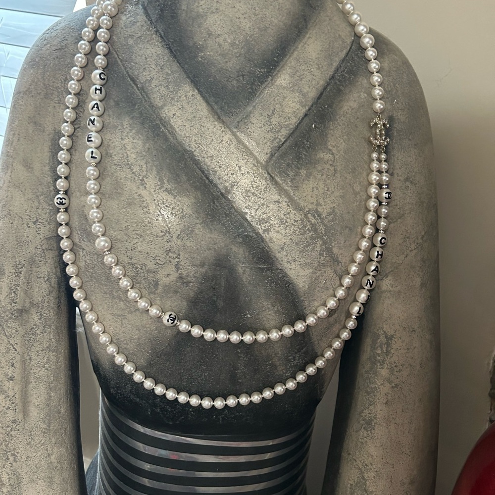 Chanel 42 Inch White Pearl Necklace - Picture 8 of 15